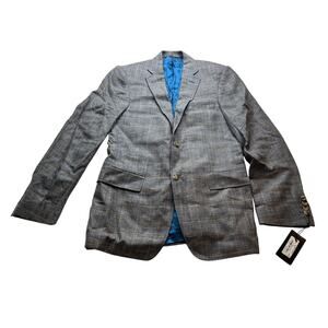 11-89 THOMAS PINK Men's Alfrey Jacket Grey/Yellow Size 36R/46EU